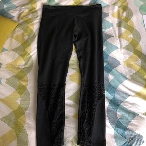 Black w/ mesh leggings
